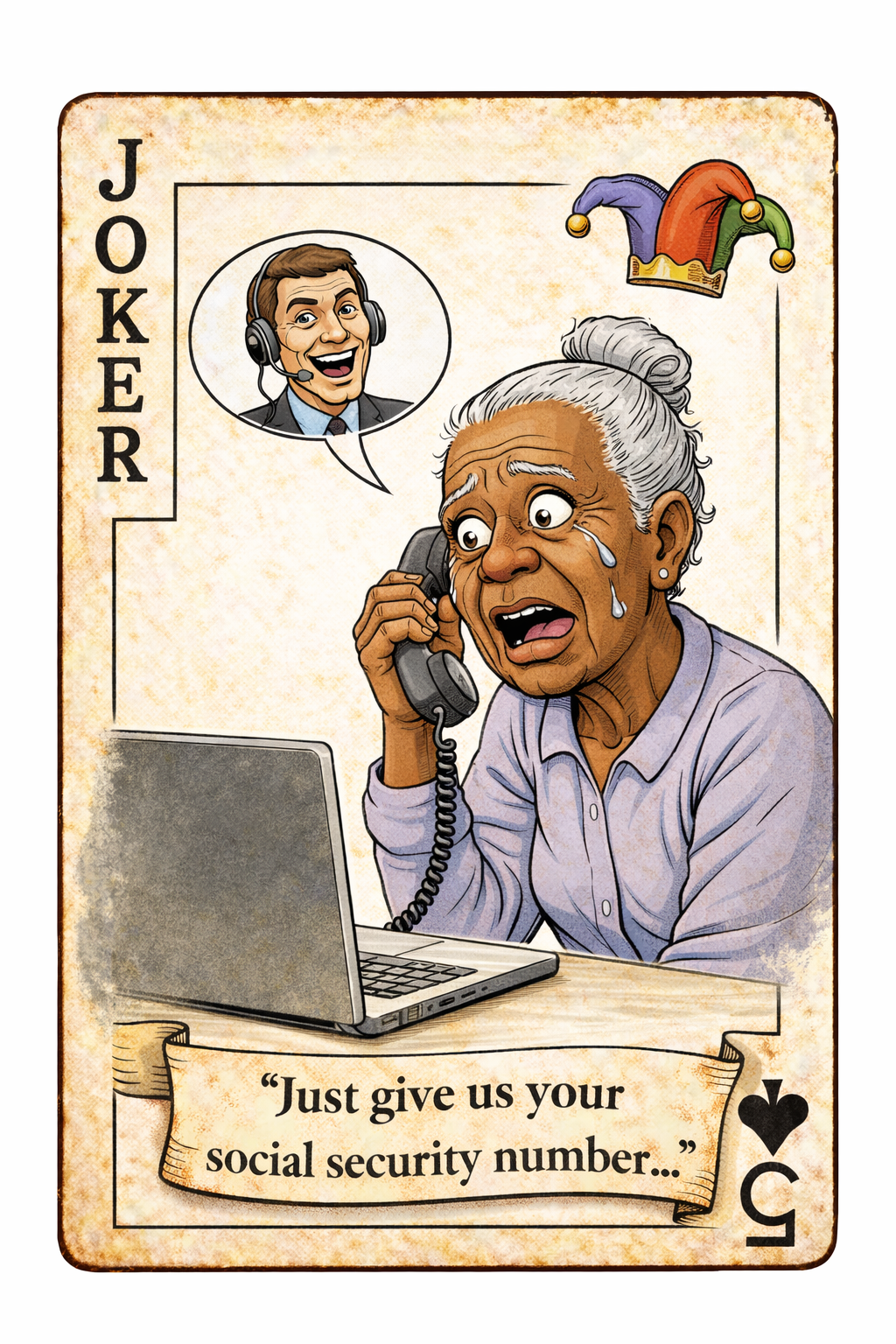 Joker - Scam call asking for social security number