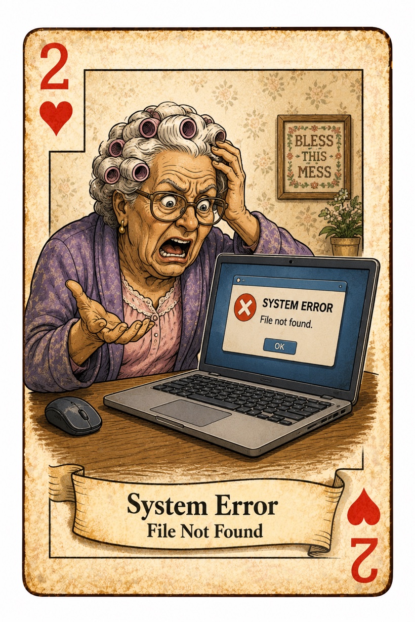 2 of Hearts - System Error, File Not Found